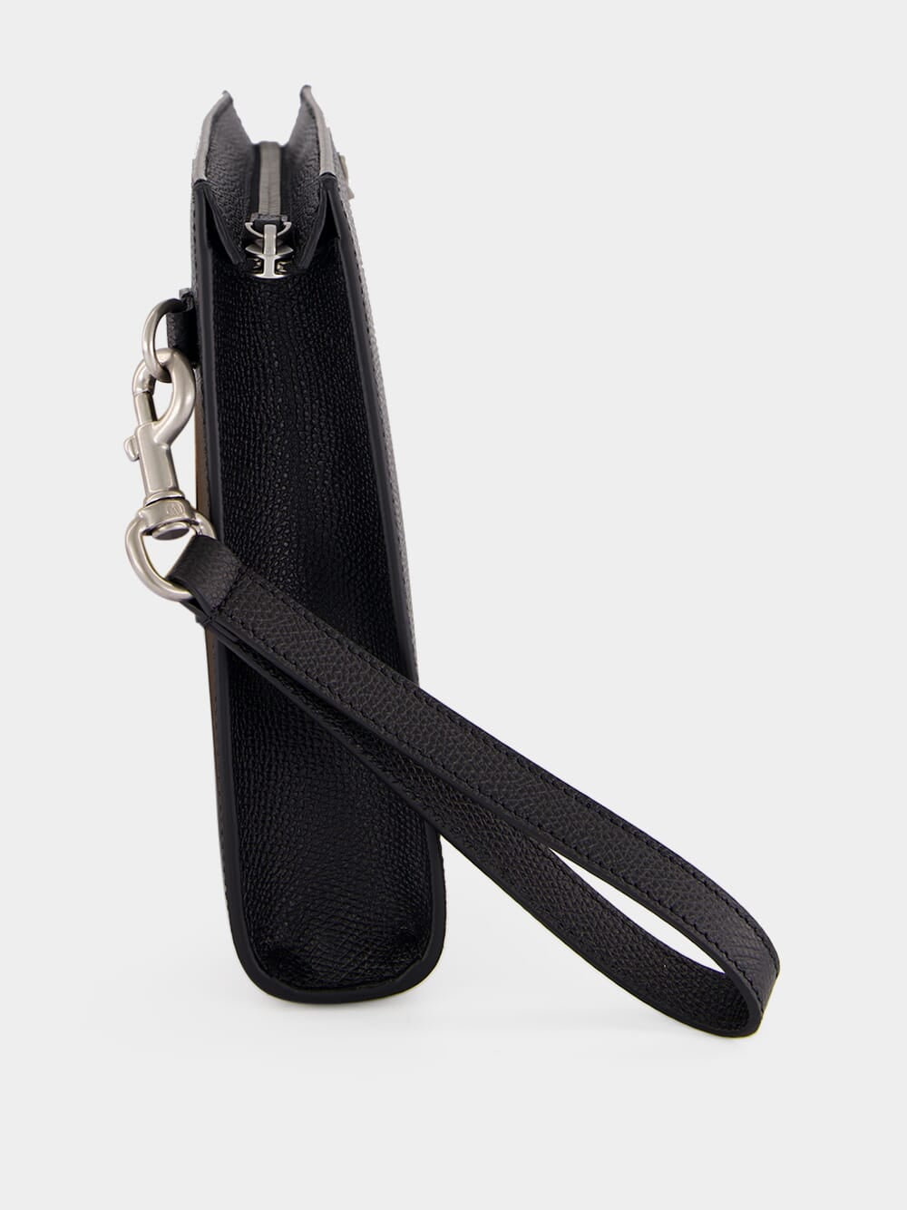 Black Leather Valentino Garavani Pouch