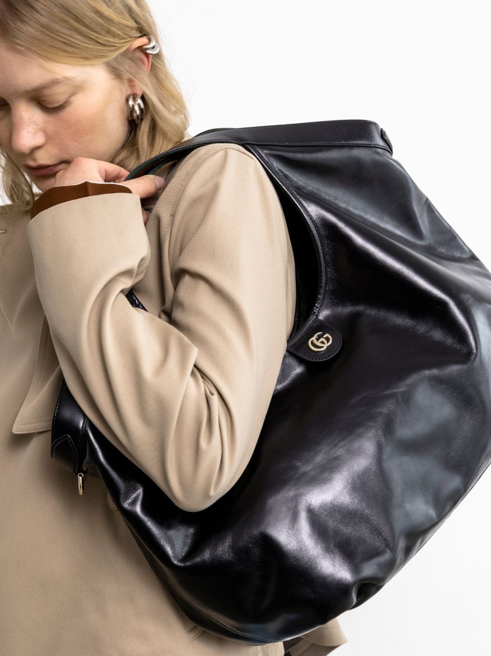 Black Giglio Large Tote Bag