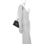 Caviar Quilted Mini Coco Handle Flap Black