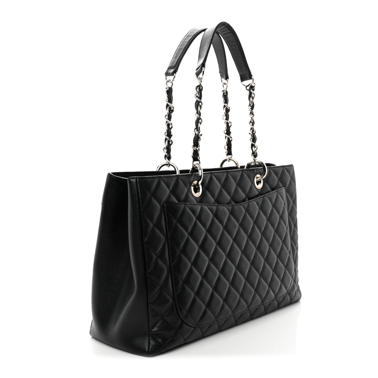 Caviar Quilted XL Grand Shopping Tote GST Black