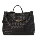 Nappa Intrecciato Large Andiamo Shoulder Bag Fondant