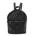 Nylon Quilted Coco Cocoon Backpack Black