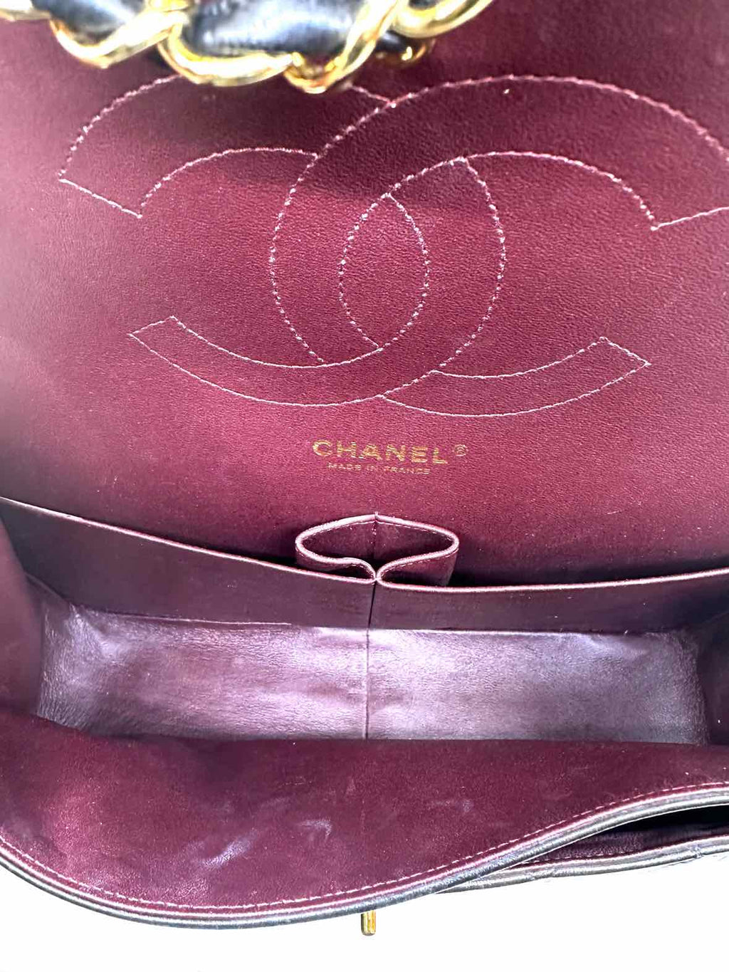 CHANEL Jumbo Double Flap Bag Black Lambskin Quilted Handbag