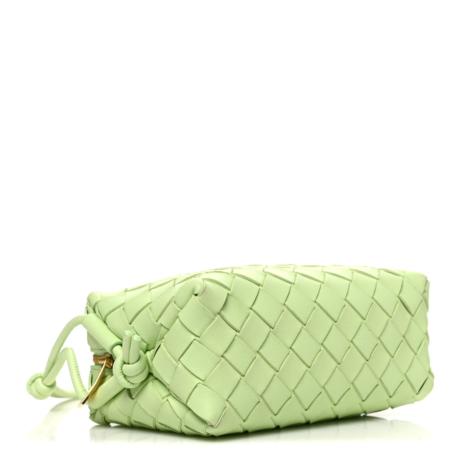 Nappa Intrecciato Mini Loop Camera Bag Fennel