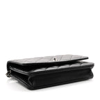 Caviar Quilted CC Turnlock Wallet On Chain WOC Black