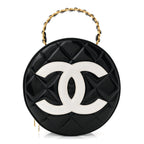 Patent CC Round Vanity Case Black