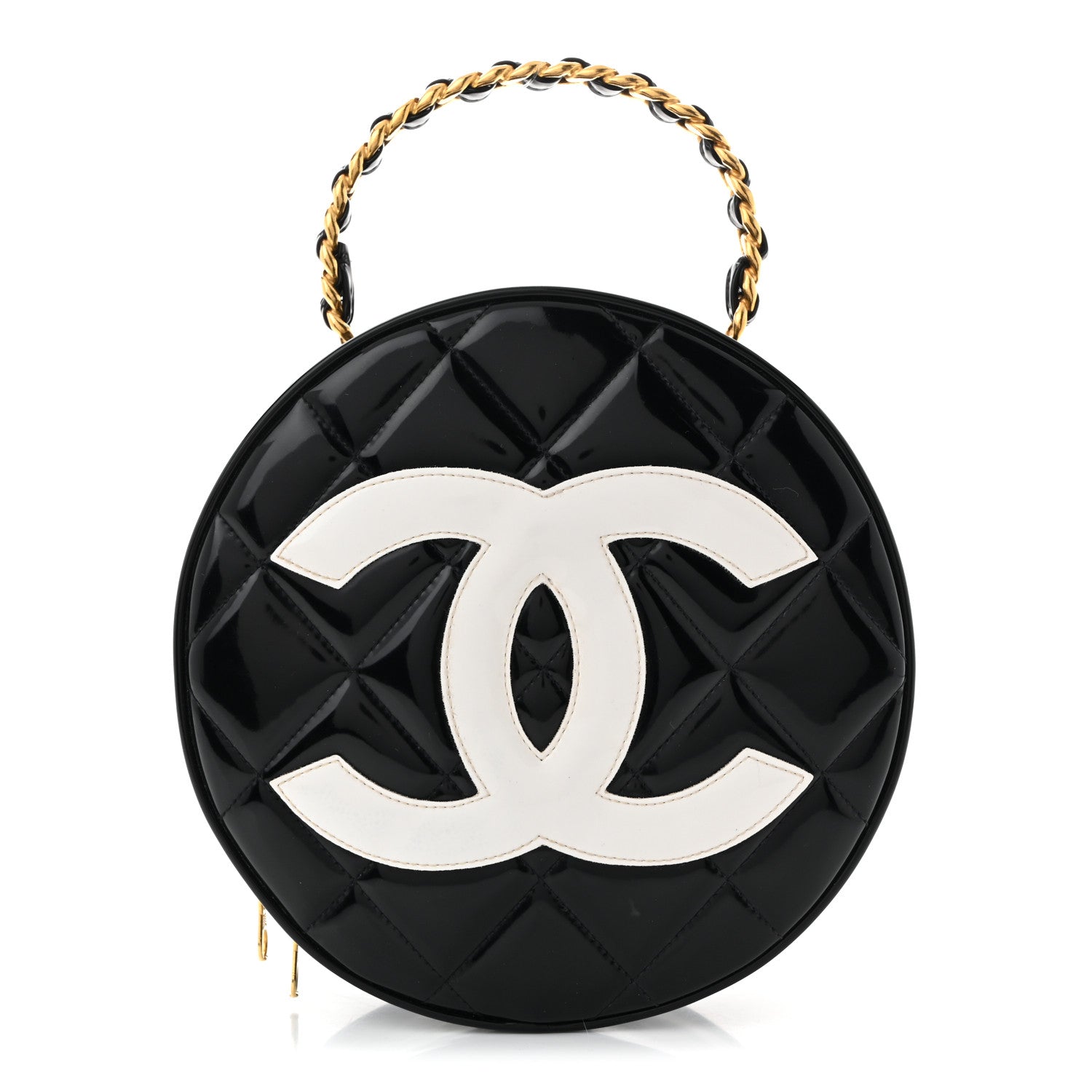 Patent CC Round Vanity Case Black