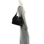 Caviar Quilted Medium Chanel 25 Handbag Black