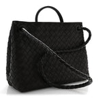 Nappa Intrecciato Medium Andiamo Shoulder Bag Fondant