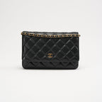 Chanel Black Classic Wallet on Chain (WOC) 2019