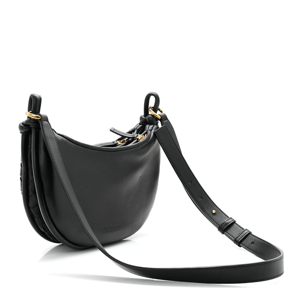 Nappa Intrecciato Small Gemelli Multipocket Bag Black