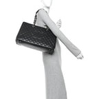 Caviar Quilted XL Grand Shopping Tote GST Black
