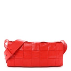 Paper Calfskin Intrecciato Stretch Cassette Bright Red