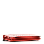 Nappa Intrecciato Continental Wallet on Chain Red