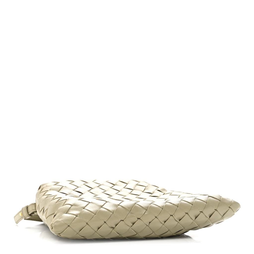 Calfskin Intrecciato Mini Hop Travertine