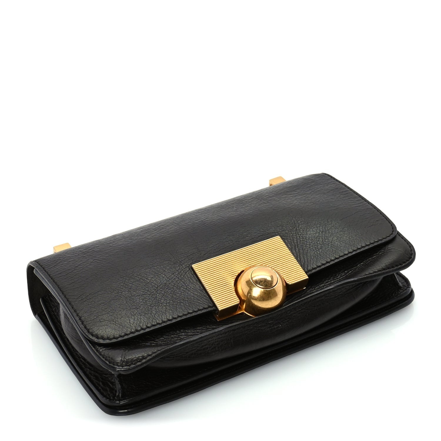 Spazzolato Calfskin Mini Classic BV Bag  Brown