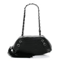 Lambskin Lax Small Tassel Shoulder Bag Black