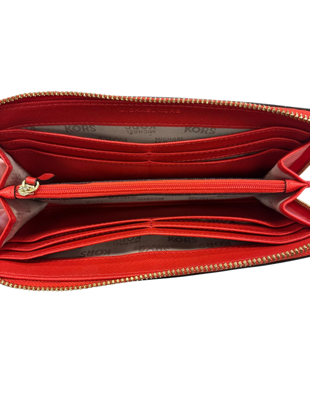 Wallet Designer By Michael Kors In Orange, Size:Large