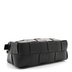 Lambskin Maxi Intrecciato Brick Cassette Bag Black