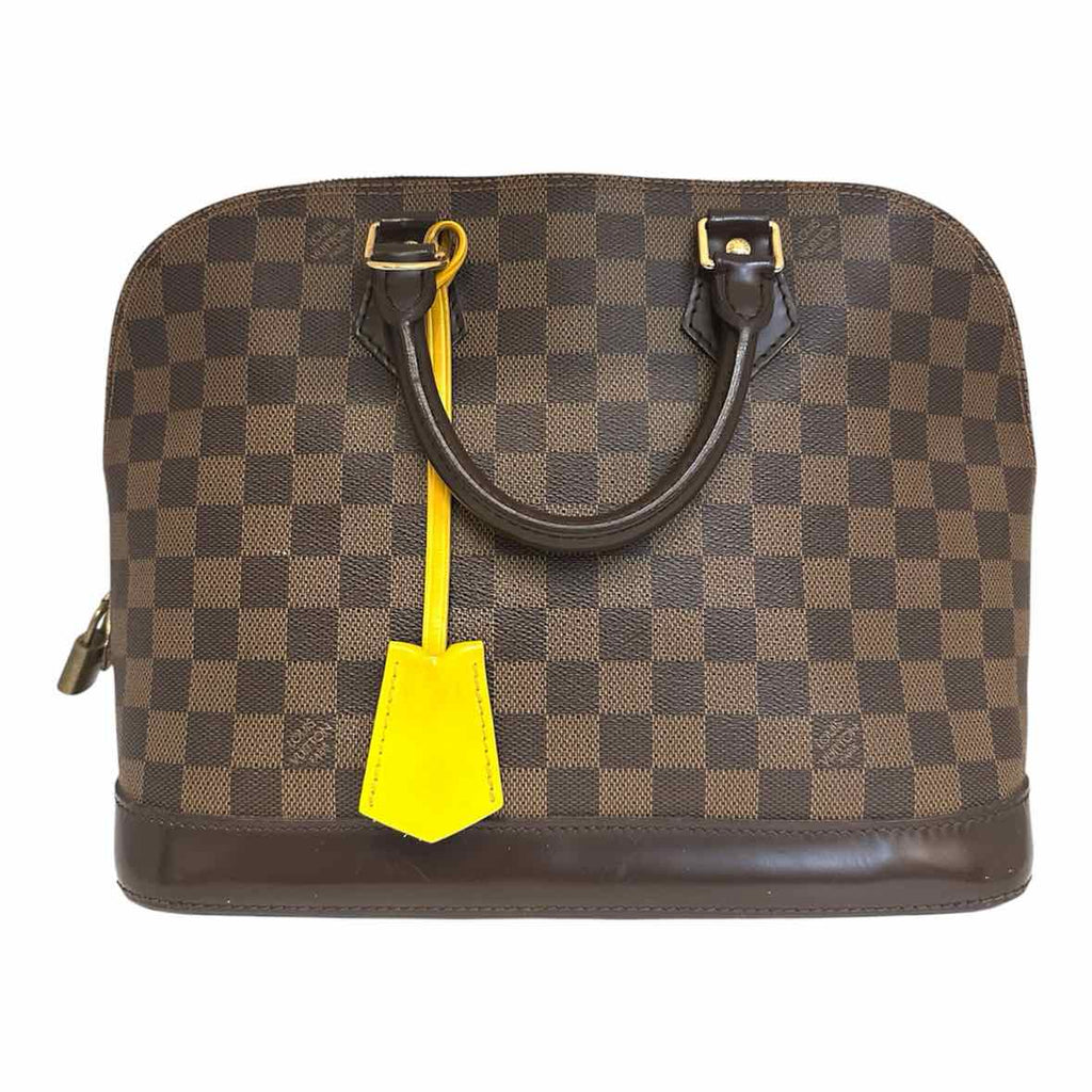 LOUIS VUITTON ALMA PM Brown Coated canvas Monogram Handbag