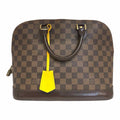 LOUIS VUITTON ALMA PM Brown Coated canvas Monogram Handbag