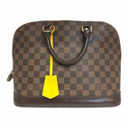 LOUIS VUITTON ALMA PM Brown Coated canvas Monogram Handbag