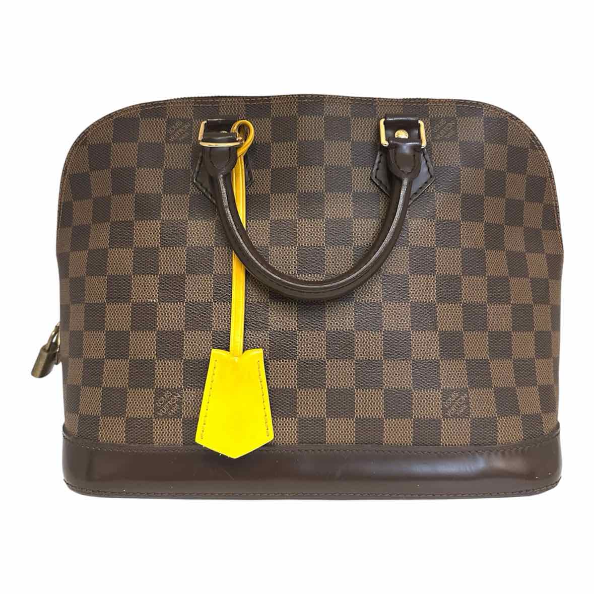LOUIS VUITTON ALMA PM Brown Coated canvas Monogram Handbag