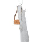 Lambskin Maxi Intrecciato Cassette Crossbody Bag Caramel