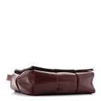Paper Calfskin Maxi Intreccio Extra Mini Cassette Crossbody Bag Burgundy