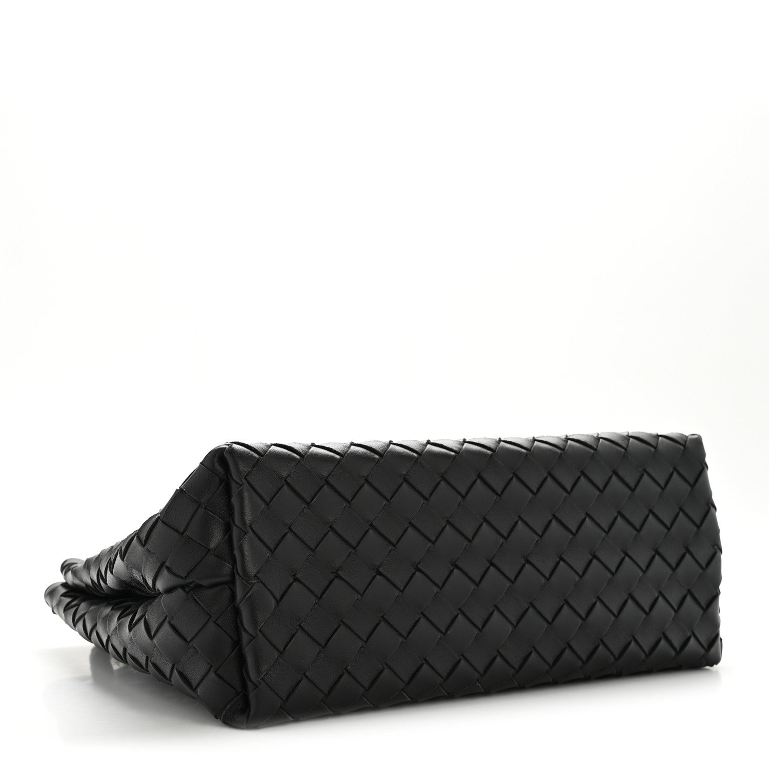 Nappa Intrecciato Medium Andiamo Shoulder Bag Black