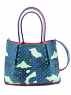 CHRISTIAN LOUBOUTIN Blue Camoflage Handbag