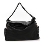 Lambskin Large Ultimate Soft Tote Black