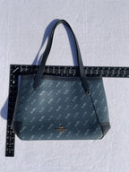 Handbag Designer By Coach In Blue, Size:Large / as is