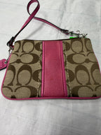 Wallet Designer By Coach In Cream & Purple, Size:Medium
