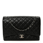 Caviar Quilted Maxi Double Flap Black