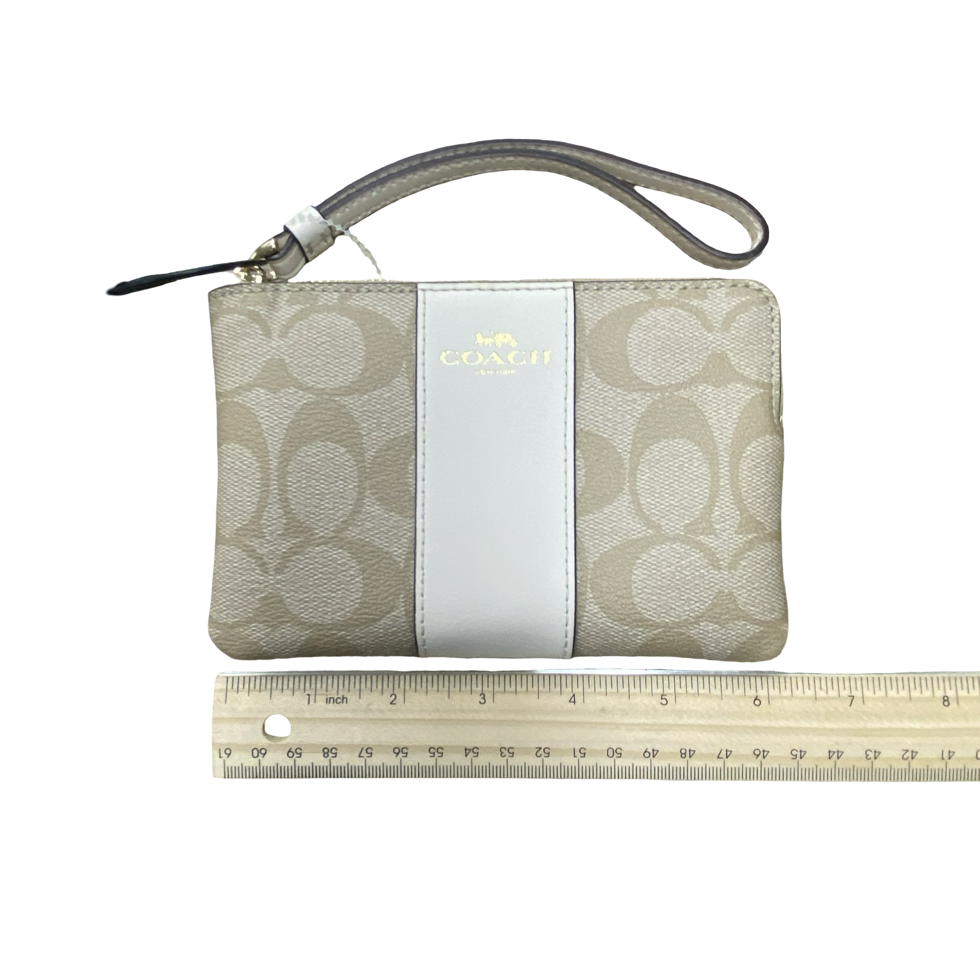 Wallet Designer By Coach In Cream, Size:Small