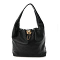 Calfskin Quilted Maxi Hobo Black
