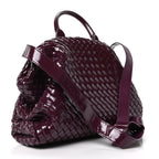 Polished Nappa Intrecciato Small Padded The Handle Tote Mystic