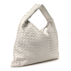 Calfskin Intrecciato Large Hop White