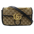 Gucci Gg Marmont Beige Canvas Shoulder Bag (Authentic Pre-Loved)