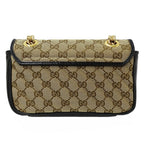 Gucci Gg Marmont Beige Canvas Shoulder Bag (Authentic Pre-Loved)