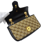 Gucci Gg Marmont Beige Canvas Shoulder Bag (Authentic Pre-Loved)