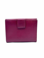 PRADA Red Leather Solid Wallet