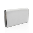 Chanel Coco Lambskin Silver Wallet