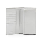 Chanel Coco Lambskin Silver Wallet