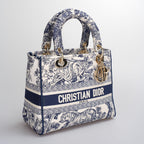 Christian Dior Lady Dior D-Lite Bag Medium in Canvas