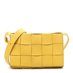 Lambskin Maxi Intrecciato Small Cassette Crossbody Bag Gold