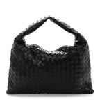 Calfskin Intrecciato Small Hop Black