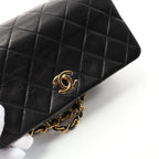 Chanel Lambskin Mini Full Flap Black GHW Bag