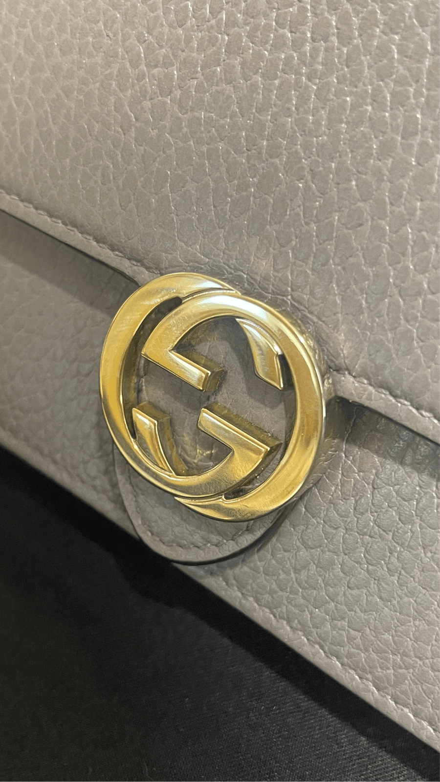 Gucci Interlocking G Crossbody Grey Bag